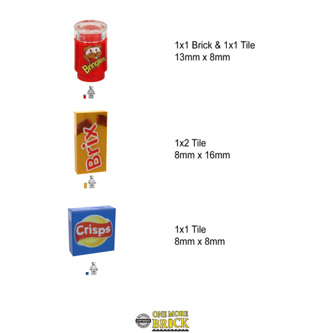 Crisps & Chocolate Bars - Custom Prints pack