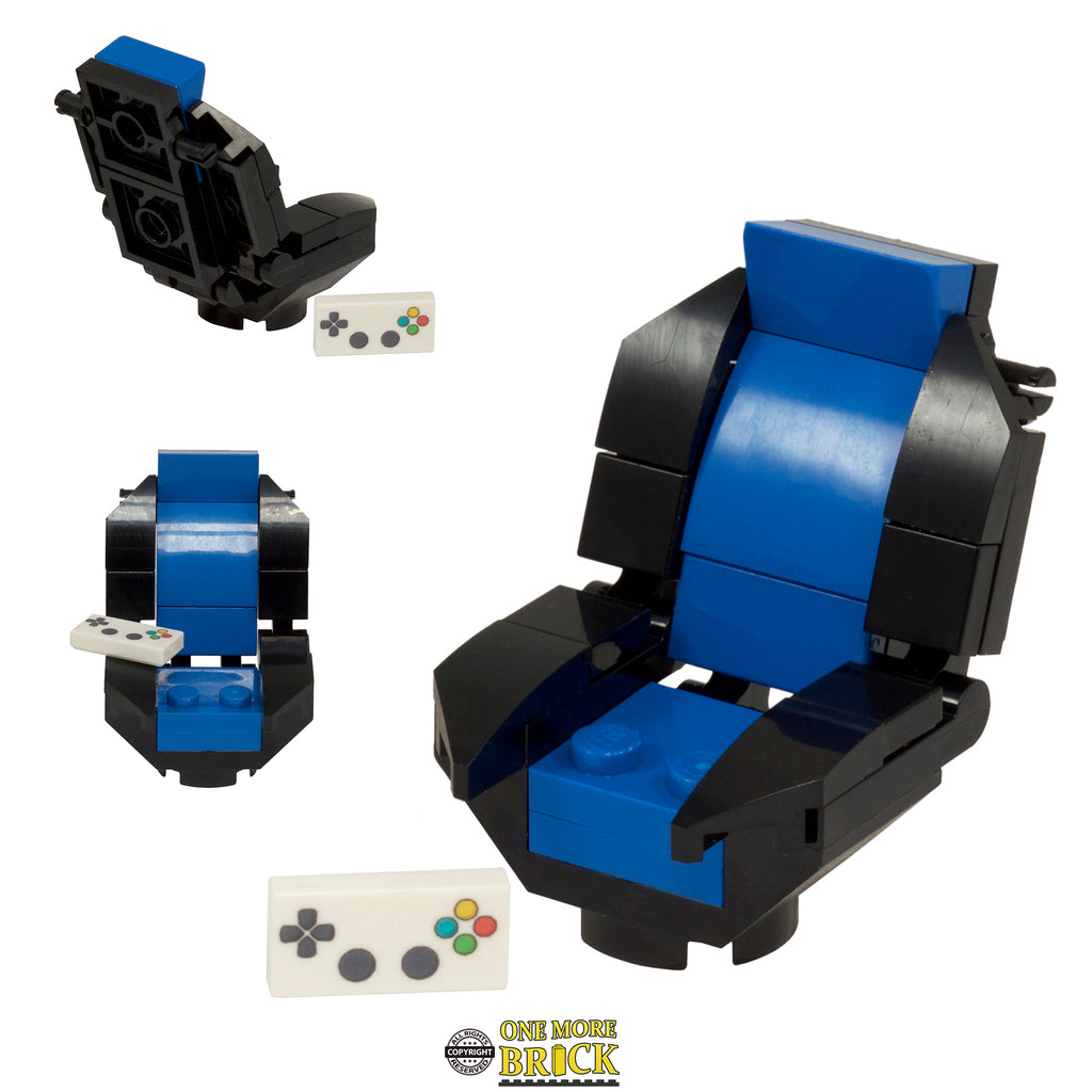 Blue Gaming Chair with Keypad