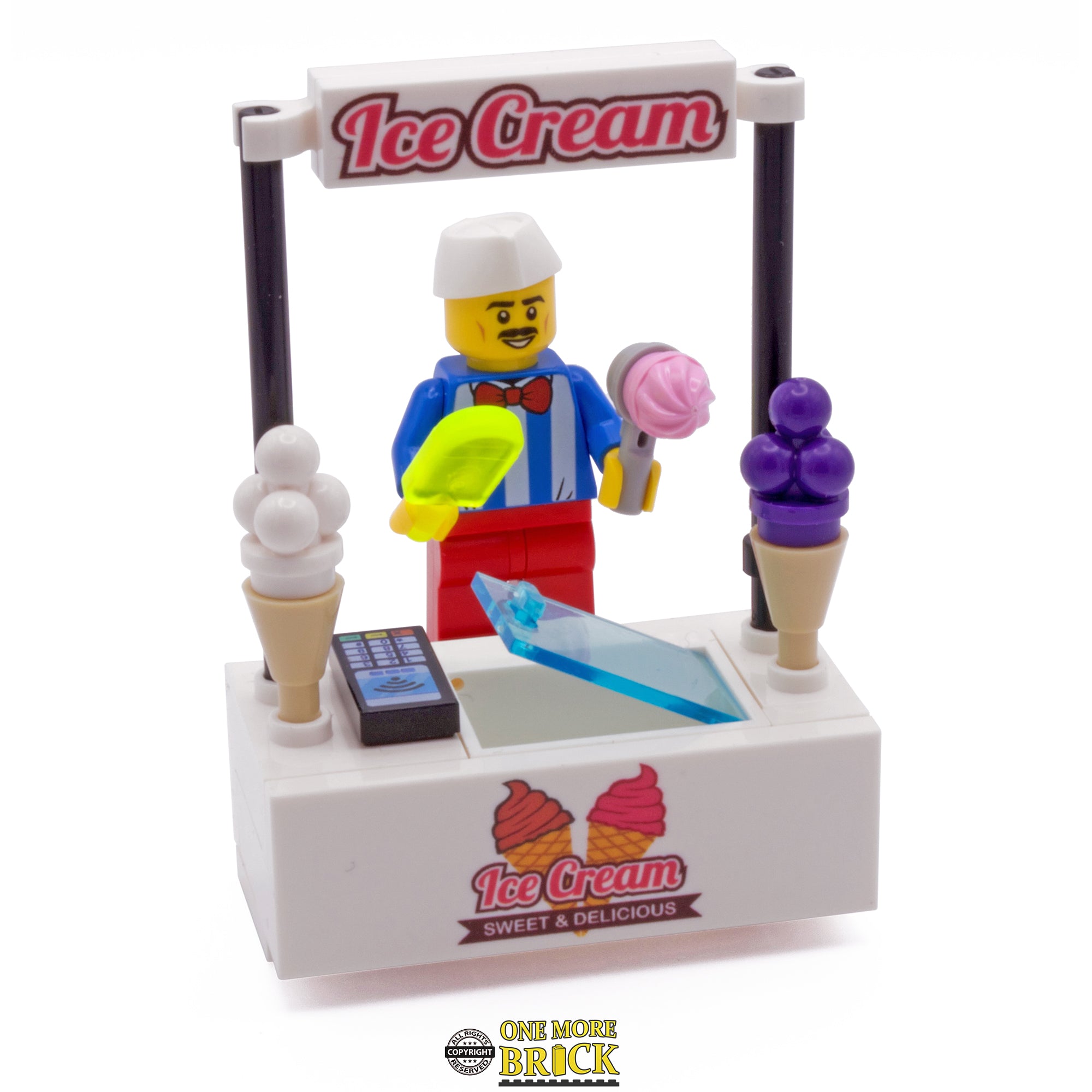 Lego Ice Cream Stand Inc Seller Figure – One More Brick LTD