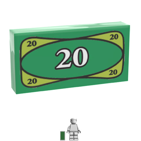 <small><sup>GC-159</small></sup><br>Money Tile - 20<br>1x2 Tile