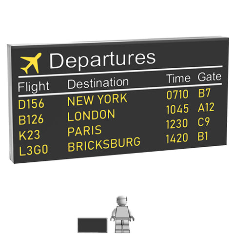 <small><sup>BM-160</small></sup><br>Airport Departures Board<br>2x4 Tile