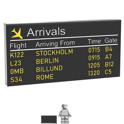 <small><sup>BM-161</small></sup><br>Airport Arrivals Board<br>2x4 Tile