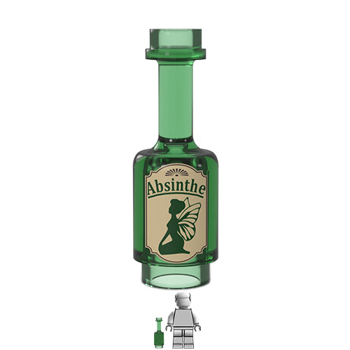 <small><sup>ED-162</small></sup><br>Absinthe Bottle<br>1x1 Tr-Green Bottle