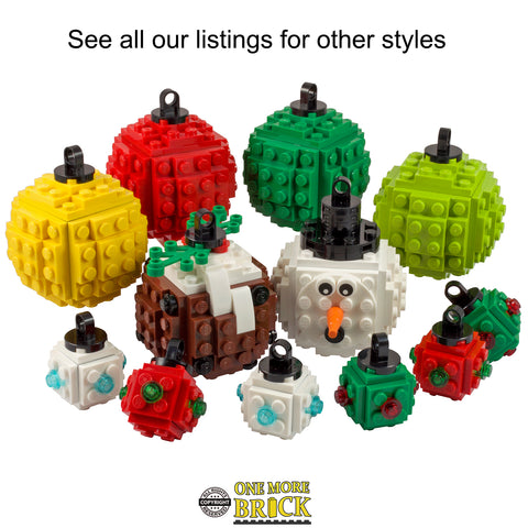 Lego Baubles - Snowman & Pudding