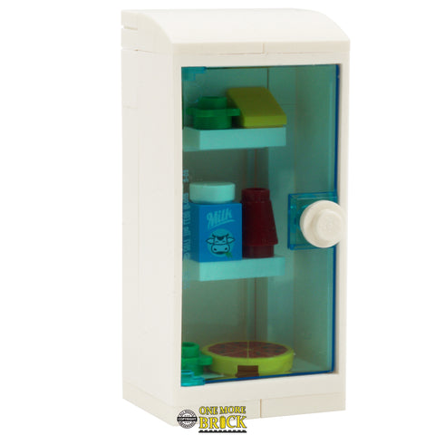 Fridge with food items