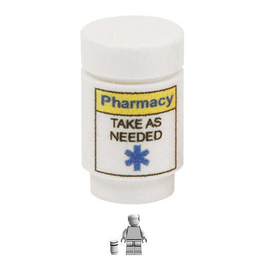 <small><sup>GK-093</small></sup><br>Prescription Pot / Pill Jar<br>1x1 Brick & Tile