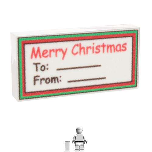 <small><sup>IB-095</small></sup><br>Merry Christmas Tag<br>1x2 Tile