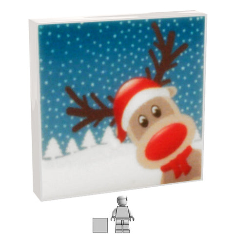<small><sup>IH-097</small></sup><br>Xmas Card - Rudolph<br>2x2 Tile