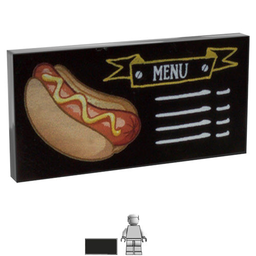 <small><sup>GE-105</small></sup><br>Hot Dog Menu<br>2x4 Tile