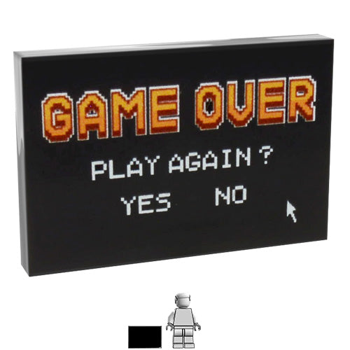 <small><sup>DD-109</small></sup><br>Game Over Computer Screen<br>2x3 Tile