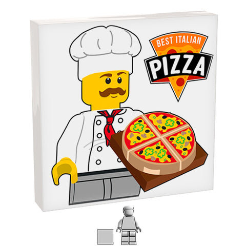 <small><sup>GE-111</small></sup><br>Pizza Chef Tile<br>2x2 Tile