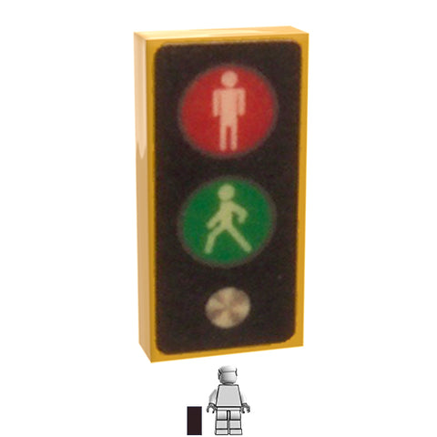 <small><sup>HC-117</small></sup><br>Pedestrian Walk sign<br>1x2 Tile