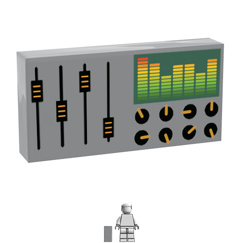 <small><sup>BG-120</small></sup><br>Mixer/DJ Sound Studio Buttons<br>1x2 Tile