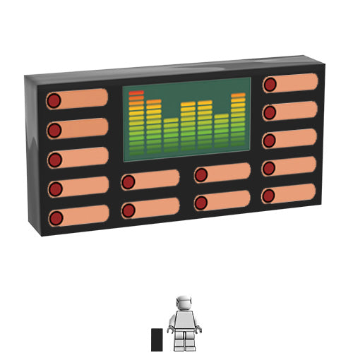 <small><sup>BG-121</small></sup><br>Music Buttons & Graphic Equaliser<br>1x2 Tile