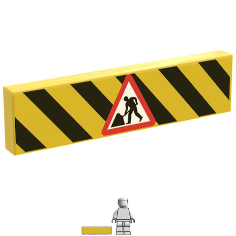 <small><sup>HD-126</small></sup><br>Roadworks Barrier<br>1x4 Tile