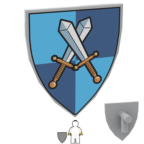 Printed Lego Shields - Swords Shield – One More Brick LTD