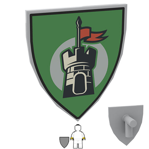 <small><sup>LC-137</small></sup><br>Castle Shield - Grey<br>Light Grey Shield