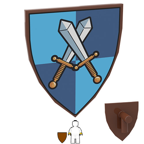 <small><sup>LC-139</small></sup><br>Swords Shield - Brown<br>Brown Shield