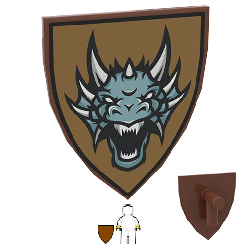 <small><sup>LC-140</small></sup><br>Dragon Shield - Brown<br>Brown Shield