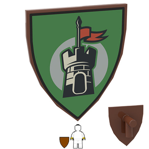 <small><sup>LC-141</small></sup><br>Castle Shield - Brown<br>Brown Shield