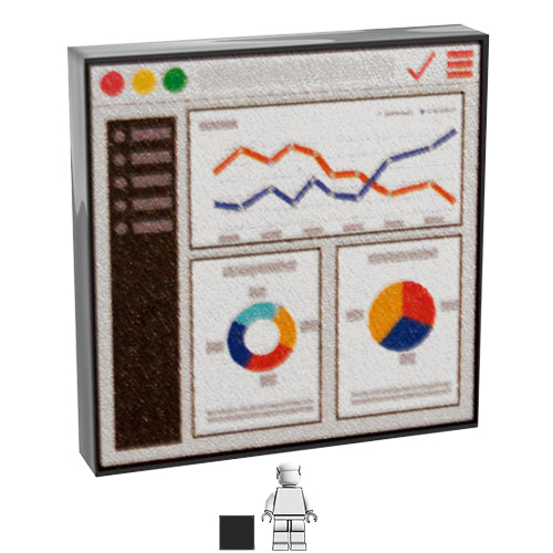 Lego Computer Tile Printed Lego Tiles - Computer Screen – One More Brick LTD