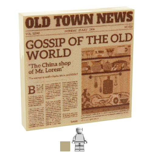 <small><sup>CA-016</small></sup><br>Newspaper - Old Town<br>2x2 Tile