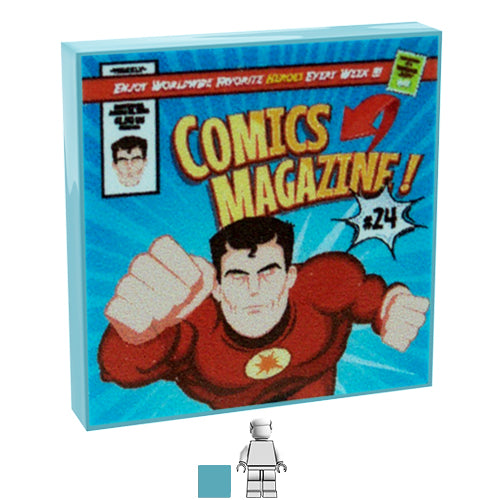 Lego Comic Tile Printed Lego Tiles - Comics Magazine – One More Brick LTD