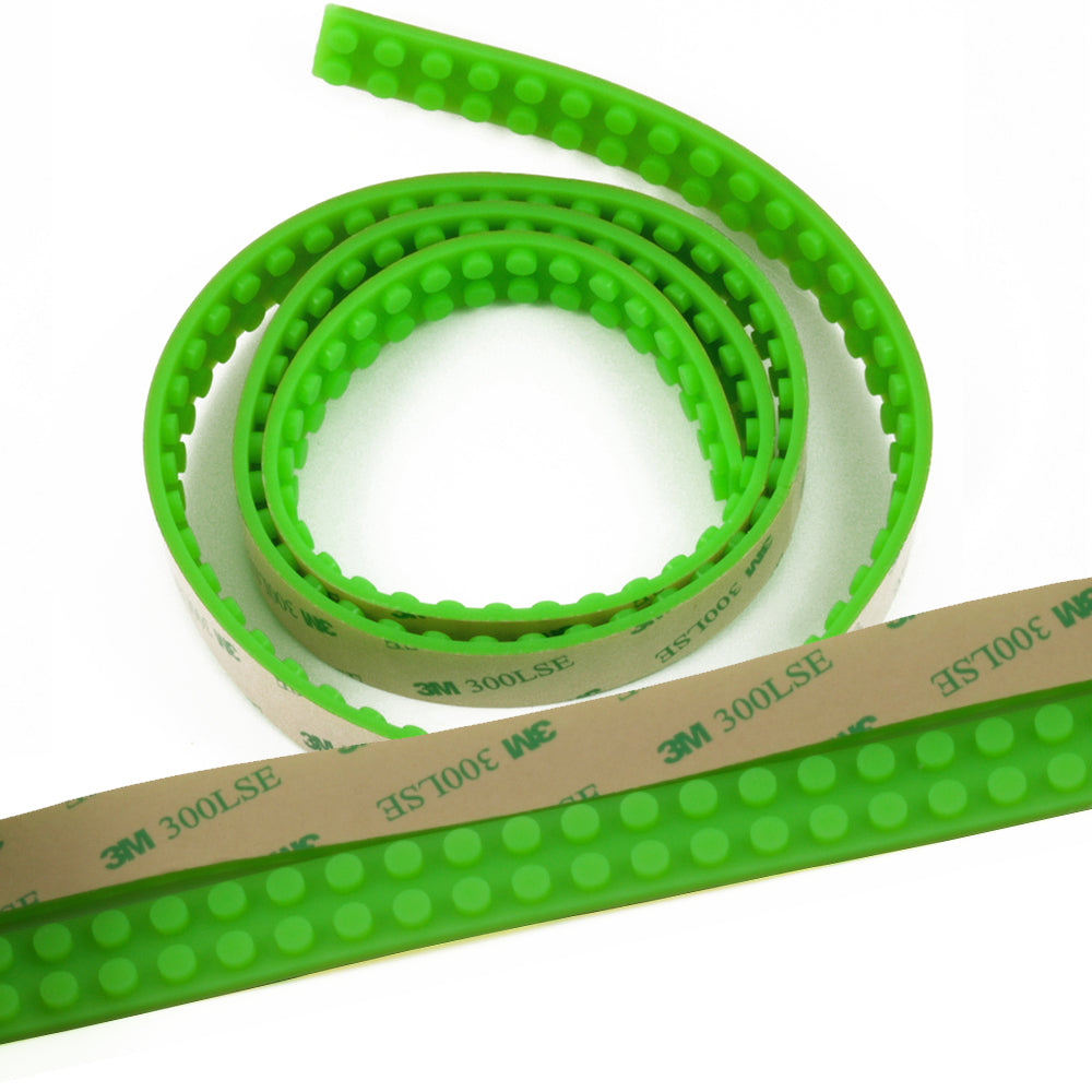 Block Tape - Lego Compatible - 1m Strips - 3M sticky back flexible